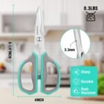 HAUSHOF Kitchen Scissors for Food, Heavy Duty Kitchen Shears, Sharp Stainless Steel Shears with Soft Grip, U-Groove Design, 8-1/4" Food Scissors for Meat, Vegetables, Fine Bones - Image 4
