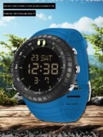 Men's Military Watches Sports Waterproof Watch with Calendar Alarm Stopwatch Night Light Perfect for Running Climbing and Hiking - Image 4