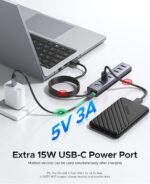 ORICO 7-Port USB 3.0 Hub, Aluminum USB Multiple Adapter, 5Gbps USB Extender USB Splitter with 6Ft Cable, UBS-A Hub Long Cable for Desktop, PC, Flash Drive, Mobile HDD, Windows/XPS - Image 5