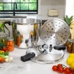 Barton 22-Quart Pressure Canner Pressure Cooker Pressure Gauge with Rack, Induction Compatible, Steam Canner Polished 22 QT Stovetop Pot - Image 3