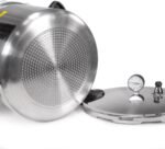 Barton 22-Quart Pressure Canner Pressure Cooker Pressure Gauge with Rack, Induction Compatible, Steam Canner Polished 22 QT Stovetop Pot - Image 6