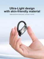 Wireless Earbuds Bluetooth 5.4 Headphones 53H Playtime Sport Earphones with LED Display,Over-Ear Buds Built in Mic in Ear Waterproof Headset for Workout Running Gaming - Black - Image 4