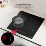 GASLAND 4 Burners Induction Cooktop 24 Inch,7200W Built-in Induction Stovetop with Booster and Timer, 240V Electric Hob, 9 Power Levels, Slide Touch Control, Child Safety Lock, Hard Wire - Image 3