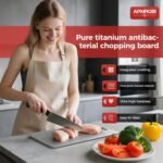 Titanium Cutting Board, 100% Pure Titanium Cutting Boards for Kitchen, Double Sided Non Toxic Cutting Board, Hygiene Durable Dishwasher Safe 13 ”× 8 ” (L) - Image 3