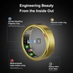 Smart Ring for Women Men- Sleep/Fitness/Stress/Heart Rate Tracker- Menstrual Records - 7 Days Battery Life - Wireless Charging - No APP Subscription - iOS & Android Compatible (Gold, Size 9) - Image 6
