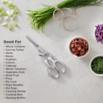 All-Clad Tools and Accessories Stainless Steel Kitchen Scissors 7.5 Inch Kitchen Tools, Kitchen Hacks Silver - Image 3