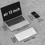 OMOTON Bluetooth Keyboard Compatible with Mac ONLY, Compact Wireless Keyboard Compatible with MacBook Pro/Air, iMac, Mac mini/Pro, Silver - Image 3