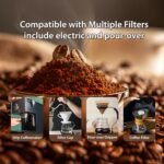 300 Count Cone Coffee Filters #4, Natural Brown Paper Coffee Filters 4 Cone Paper for Pour Over and Drip Coffee Maker (100 Count, Pack of 3) - Image 7