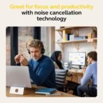 Jabra Evolve2 50 Wired Stereo Headset - with AirComfort Technology, Noise-Cancelling Mics & Active Noise Cancellation - MS Teams Certified, Works with All Other Platforms - Black - Image 5
