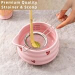 5pcs Premium Matcha Set,Ceramic Bowl with Spout and Bamboo Whisk set, Ceremonical Matcha Kit for breakfast/latte,Tea Starter Making Kit,Unique Matcha Gift set (pink love) - Image 6