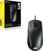 Corsair M75 Wired RGB Lightweight FPS Gaming Mouse – 26,000 DPI – Swappable Side Buttons – PC – Black - Image 6