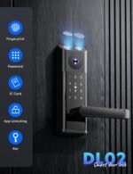 CAMCAMP Smart Lock with Camera & Doorbell, Keyless Entry Door Lock with Handle, Built-in WiFi Camera Deadbolt Lock for Front Door, Fingerprint, Keypad Code, App Control, Auto Lock - Image 3