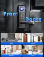 CAMCAMP Smart Lock with Camera & Doorbell, Keyless Entry Door Lock with Handle, Built-in WiFi Camera Deadbolt Lock for Front Door, Fingerprint, Keypad Code, App Control, Auto Lock - Image 6