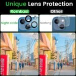 3 Pack Privacy Screen Protector for iPhone 13 6.1 Inch with 3 Pack Camera Lens Protector, Anti Spy Tempered Glass Film, Anti-Scratch, Touch Sensitive, Case Friendly - Image 6