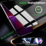 3 Pack Privacy Screen Protector for iPhone 13 6.1 Inch with 3 Pack Camera Lens Protector, Anti Spy Tempered Glass Film, Anti-Scratch, Touch Sensitive, Case Friendly - Image 7