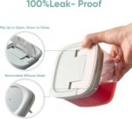 CAROTE Easy-open Airtight Food Storage Containers with Lids, 20 PCS Durable Plastic Kitchen Storage Containers for Dry Food/Fruit, Leakproof, BPA-Free, Sage Green/Grey - Image 5