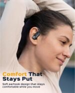 TREBLAB X4 – Waterproof Workout Headphones for Running & Gym - Silky Soft Secure Earhooks, 11H Battery, Physical Buttons, Noise Canceling Over-Ear Ear Hook Bluetooth Earbuds for Sports - Image 4