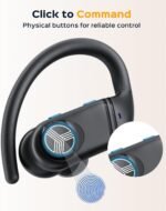 TREBLAB X4 – Waterproof Workout Headphones for Running & Gym - Silky Soft Secure Earhooks, 11H Battery, Physical Buttons, Noise Canceling Over-Ear Ear Hook Bluetooth Earbuds for Sports - Image 6