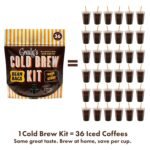GRADY’S COLD BREW, New Orleans Style, 100% Arabica Ground Coffee & Chicory Pouches, All-in-One Cold Brew Kit with 12 Easy-to-Brew Beans Bags, Makes 36 drinks - Image 3