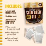GRADY’S COLD BREW, New Orleans Style, 100% Arabica Ground Coffee & Chicory Pouches, All-in-One Cold Brew Kit with 12 Easy-to-Brew Beans Bags, Makes 36 drinks - Image 4