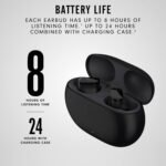 True Wireless,Bluetooth 5.4,Noise Cancelling Earbuds with Charging Case, IPX4 Rating, Sweat Resistant Earphones, in-Ear Headphones - Image 3