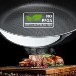 8" Non Stick Frying Pans, Hybrid Ceramic Stainless Steel Pan, Skillet with Stay-Cool Handle, Non Toxic, PFAS PFOA PTFE Free, Dishwasher & Oven Safe, Induction, Compatible with All Cooktops - Image 4