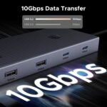 UGREEN Revodok Pro 9 in 1 USB C Hub Gigabit Ethernet Adapter 4K@60Hz HDMI, 100W PD Charging, USB A Data Ports, SD/TF Card Reader Compatible with Mac M1, M2, M3,M4, Steam Deck - Image 5