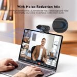 TOALLIN 4K Webcam for PC, 1080P@60FPS, 1/2.5" Sensor & 12MP, PDAF Autofocus, Built-in Mic and Sliding Privacy Cover, USB Web Camera for Gaming, Conferencing, Streaming and Video Calls - Image 5