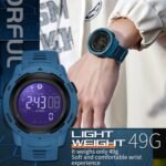 Digital Watch for Men with Pedometer Step Calorie Counter 5ATM Waterproof Military Tactical Stopwatch Countdown Alarm for Hiking and Running - Image 5