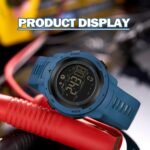 Digital Watch for Men with Pedometer Step Calorie Counter 5ATM Waterproof Military Tactical Stopwatch Countdown Alarm for Hiking and Running - Image 6