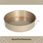 Glad Round Baking Pan Nonstick - Heavy Duty Metal Bakeware for Cakes and Desserts, 9.6 inches - Image 5