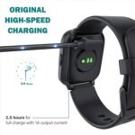 Smartwatch Charger, Magnetic Charging Cable for IDW13/15/16/17/19/21/23/25/26/28, ID208, GTX20, Replacement USB Magnetic Charger Compatible with VeryFit/VeryFitPro App Models Smart watch,, Black - Image 5