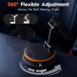 Car Phone Holder for Magsafe Car Mount [108+LBS Strongest Suction&15W Wireless Faster Charging] Vacuum Magnetic Car Phone Holder – 360° Adjustable Mount for for iPhone & Android (Orange) - Image 4