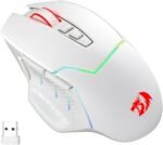 Redragon M690 PRO Wireless Gaming Mouse, 8000 DPI Wired/Wireless Gamer Mouse w/Rapid Fire Key, 8 Macro Buttons, Ergonomic Design for PC/Mac/Laptop, White - Image 6