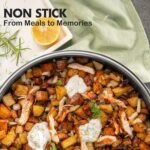 Frying Pans Nonstick with Lid,Hybrid Non Stick 5 Quart Saute pan,PFOA Free Cookware,Stainless Steel skillet,12 inch Deep Saute Pan,Dishwasher&Oven Safe,Works on All Cooktops - Image 3