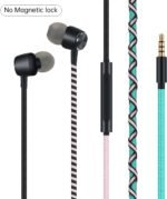 URIZONS 3.5 Jack Wired Earphones Teens Braided Headphones - Tangle Free Earbuds with Microphone High Definition in-Ear Sports Headset for Cellphones Laptop (Green) - Image 3