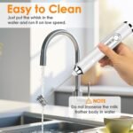 Milk Frother Handheld, Rechargeable Coffee Frother Wand with 2 Stainless Whisks 3 Speeds, Drink Mixer, Electric Foam Maker, Hand Mixer for Lattes, Cappuccino, Matcha, Egg, White - Image 5