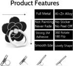 Cell Phone Ring Holder Flower,Fwaytech 360 Rotate Metal Finger Ring Socket Grip Kickstand for Smartphones,4Pack (Flower4) - Image 3