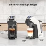 KOTLIE Single Cup Coffee Maker, Multi Capsule Machine Compatible With Various Capsule Types, 4 Temperature Settings, 7 Water Volume Levels,19 Bar(Glossy White) - Image 7