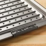 Anolon Advanced Nonstick Bakeware Set, Nonstick Cookie Sheet / Baking Sheet and Crisper Pan - 2 Piece, Graphite Gray - Image 4