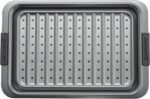 Anolon Advanced Nonstick Bakeware Set, Nonstick Cookie Sheet / Baking Sheet and Crisper Pan - 2 Piece, Graphite Gray - Image 5