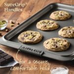 Anolon Advanced Nonstick Bakeware Set, Nonstick Cookie Sheet / Baking Sheet and Crisper Pan - 2 Piece, Graphite Gray - Image 8