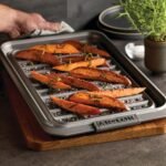 Anolon Advanced Nonstick Bakeware Set, Nonstick Cookie Sheet / Baking Sheet and Crisper Pan - 2 Piece, Graphite Gray - Image 9
