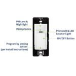 Leviton PIR Smart Occupancy Sensor Switch, Neutral Wire Required, 120-277VAC, 50/60Hz; App Configurable with The Smart Sensor App, ODS15-IDW, White - Image 4