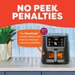 Instant Pot 4Qt Vortex 6-in-1 Mini Air Fryer, Custom Program Options, Air Fry, Broil, Roast, Dehydrate, Bake, Reheat, Black, 4 Quarts - Image 4