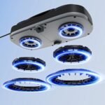 Tosima W5 Window Cleaning Robot, Dual Direction Auto-Spray Smart Window Cleaner with Triple Safety System, Smart Navigation, Remote Control, for All Smooth Surfaces, with 8 Rags, Black - Image 8