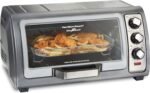 Hamilton Beach Air Fryer Countertop Toaster Oven, Stainless Steel & Power Elite Wave Action Blender, Stainless Steel Ice Sabre-Blades, Black (58148A) - Image 3