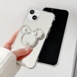 Aesthetic & Cute Phone Grip Collection - Stylish 3D Enamel, Luxury Mirror, and Kawaii Animal Paw Designs - Unique Pop-up Phone Stand & Holder, for Women and Girls (Mouse Ear Mirror) - Image 4