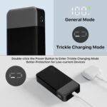 NOBIS Portable Charger, 20000mAh Power Bank, 35W Power Bank Fast Charging, Battery Pack with C to C Cable, Battery Bank with Digital Display for Phone Android etc - Image 5