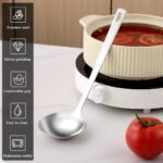 Berglander Stainless Steel Soup Ladle, 11.8" Durable Ladel Spoon for Serving or Cooking, Dishwasher Safe, Durable & Rust-Resistant Cooking Utensil - Image 4